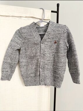 Gap Kids Toddler Baby Light Heather Grey Sweater Cardigan 2T